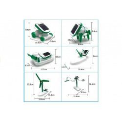 Kids Solar DIY oktatókészlet játék 6 az 1-ben robot