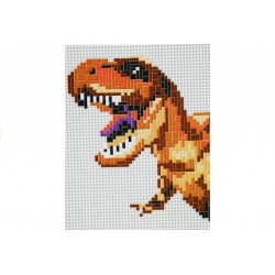 Ragadós mozaik puzzle DIY dinoszaurusz minta mellékelve