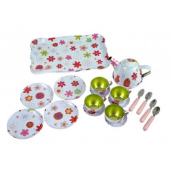 Gyönyörű fém teaszerviz konyhai készlet