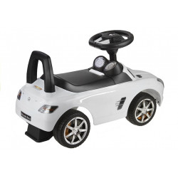 Mercedes-Benz SLS AMG fehér – Gyerekek tolják az autót