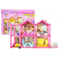 Gyermek babaház tartozékokkal 136 DB