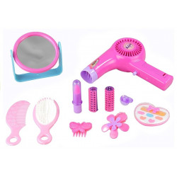 Girls Beauty Kit Hajkiegészítők Valósághű hajszárító készlet táskában