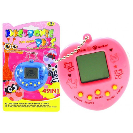 Elektronikus kisállat szív Tamagotchi rózsaszín