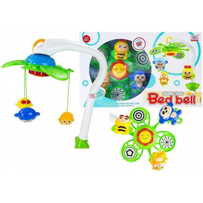 Bed Bell Wind Up Music Mobile Music Box Bölcsődei kiságy dekoráció