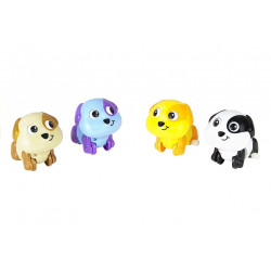 Vicces boldog kutya óramű felhúzó játék mozgó futás