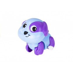 Vicces boldog kutya óramű felhúzó játék mozgó futás