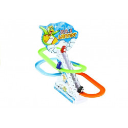 Vicces Penguin Race Racer Ice Slide Track Gyerekjáték Fények Hangok