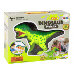 Dinoszaurusz projektor markerekkel és sablonokkal