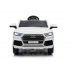 Audi Q5 fehér - elektromos autózás - gumi kerekek bőrülések 2,4G távirányító