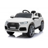 Audi Q5 fehér - elektromos autózás - gumi kerekek bőrülések 2,4G távirányító