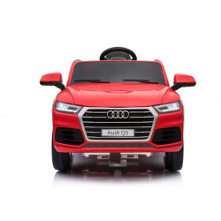 Audi Q5 Red - Elektromos Ride On Car - Gumi kerekek bőrülések 2,4G távirányító