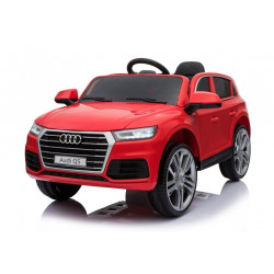 Audi Q5 Red - Elektromos Ride On Car - Gumi kerekek bőrülések 2,4G távirányító