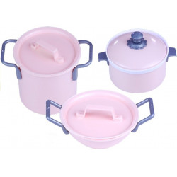 Konyhai készlet egy kis séf edényekhez, ételekhez és kiegészítőkhöz