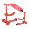 Háromkerekű egyensúlyi robogó Saddle Pink Music Diodes Rabbit