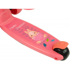Háromkerekű egyensúlyi robogó Saddle Pink Music Diodes Rabbit