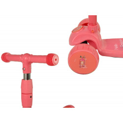 Háromkerekű egyensúlyi robogó Saddle Pink Music Diodes Rabbit