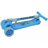 Háromkerekű Balance Scooter Luminous Blue Wheels Crocodile
