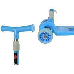 Háromkerekű Balance Scooter Luminous Blue Wheels Crocodile