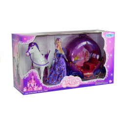 Carriage Horse Doll Set Hangzás Lila