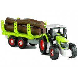 Összeszerelő traktor fához pótkocsival 43 cm