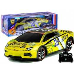 Távirányítós Sports Car R/C Remote Yellow