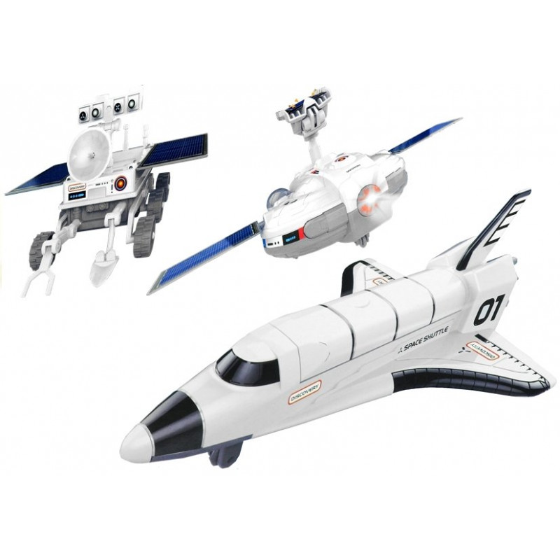 Space Plane Solar Power 3 in 1 Moon Fleet Fleet DIY Creative