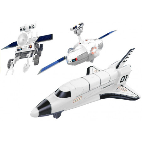 Space Plane Solar Power 3 in 1 Moon Fleet Fleet DIY Creative