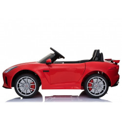 Jaguar F-Type piros festés - elektromos utazás autón