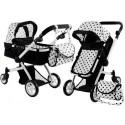 Wózek dla lalek Alice Głęboki, Spacerówka 2w1