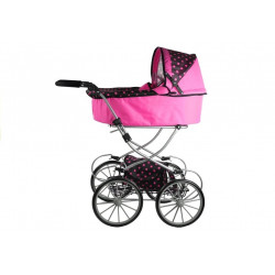 Retro Dolls Buggy Alice - XL rózsaszín, fekete