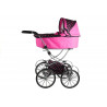 Retro Dolls Buggy Alice - XL rózsaszín, fekete