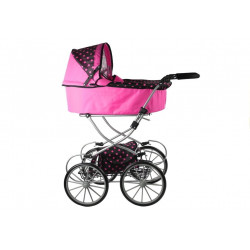 Retro Dolls Buggy Alice - XL rózsaszín, fekete