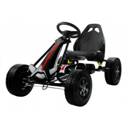 Go-Cart Monster Black - pumpált kerekek kéztöréssel