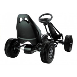 Go-Cart Monster Black - pumpált kerekek kéztöréssel