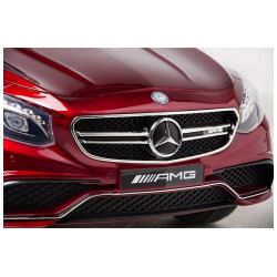 Mercedes S63 Electric Ride On Car - Piros festés