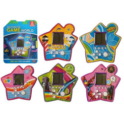Brick Game Electronic Tetris Portable Star Purple