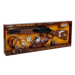 Cowboy Set Lever Action Rifle Colt Revolver seriff jelvény
