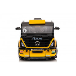 Akkumulátoros autó Mercedes XMX622B Félpótkocsi Sárga LCD