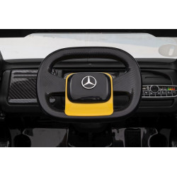 Akkumulátoros autó Mercedes XMX622B Félpótkocsi Sárga LCD