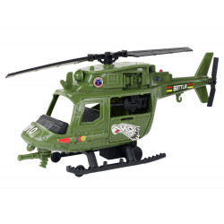 Katonai játékkészlet Helikopter Motorkerékpáros Őrtorony