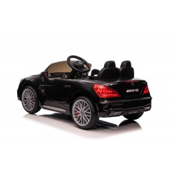 Akkumulátoros autó Mercedes SL65 S Feketére festett LCD