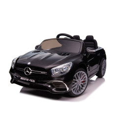 Akkumulátoros autó Mercedes SL65 S Feketére festett LCD