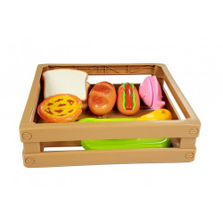 Hot-Dog készlet hozzávalók kosárba vágásához