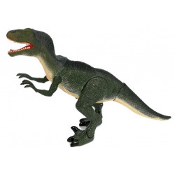 A nagy Velociraptor dinoszaurusz fényekkel zúg