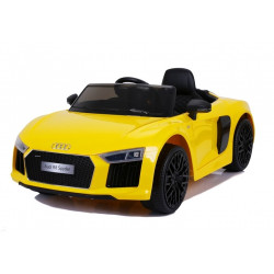 Nagy Audi R8 elektromos ráhajtható autó JJ2198 sárga