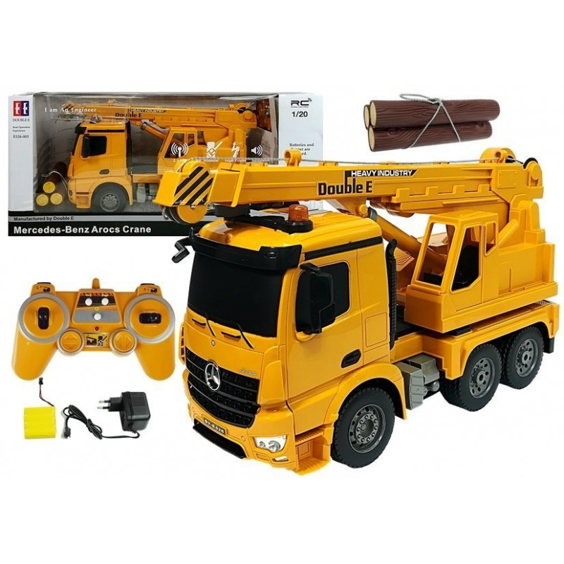 Mercedes-Benz Arocs 2.4G távirányítós daru fával