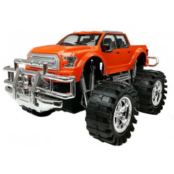 Járműkészlet Narancssárga Monster Truck Piros BMW Caravan 58 cm