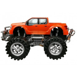 Járműkészlet Narancssárga Monster Truck Piros BMW Caravan 58 cm