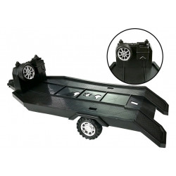 Járműkészlet Narancssárga Monster Truck Piros BMW Caravan 58 cm