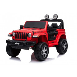 Auto Jeep Wrangler Rubicon Czerwony akkumulátor
